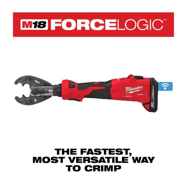 Milwaukee M18 18-Volt Lithium-Ion Cordless FORCE LOGIC 6-Ton Utility Crimping Kit with O-D3 Jaw