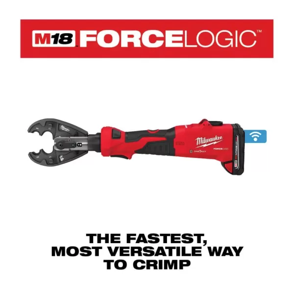 Milwaukee M18 18-Volt Lithium-Ion Cordless FORCE LOGIC 6-Ton Utility Crimping Kit with BG-D3 Jaw