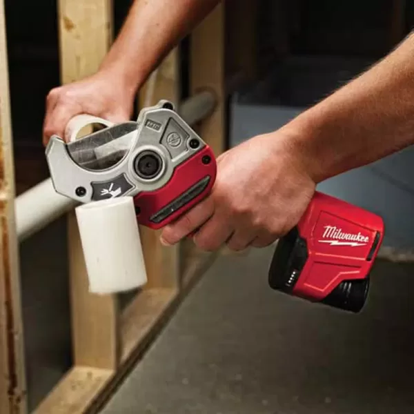 Milwaukee M12 12-Volt Lithium-Ion Cordless PVC Shear Kit W/ M12 HACKZALL Reciprocating Saw