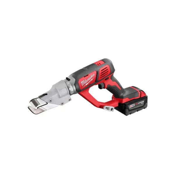 Milwaukee M18 18-Volt Lithium-Ion Cordless 18-Gauge Single Cut Metal Shear Kit W/ Free 4.0AH Battery