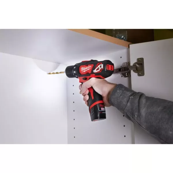 Milwaukee M12 12-Volt Lithium-Ion Cordless 3/8 in. Drill/Driver Kit with  M12 Oscillating Multi-Tool