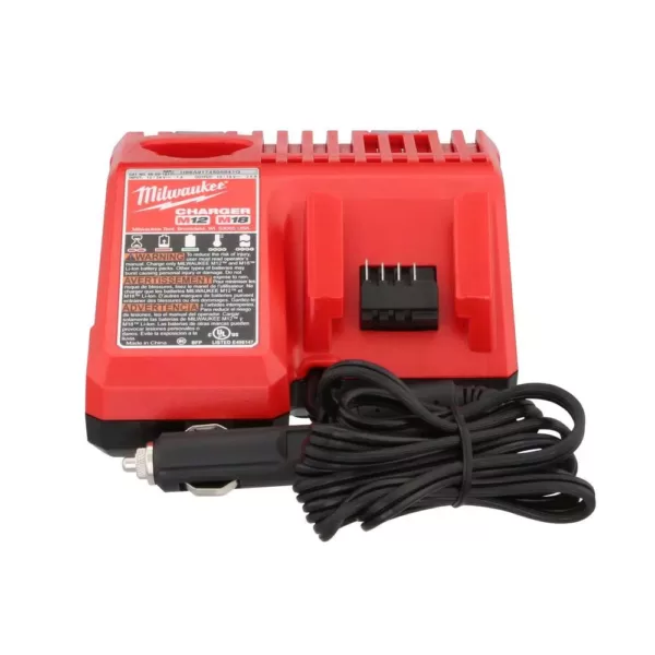 Milwaukee M12 and M18 12-Volt/18-Volt Lithium-Ion Multi-Voltage 12V DC Vehicle Battery Charger