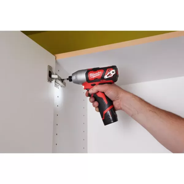 Milwaukee M12 12-Volt Lithium-Ion Cordless Combo Kit (3-Tool) with M12 3/8 in. Ratchet