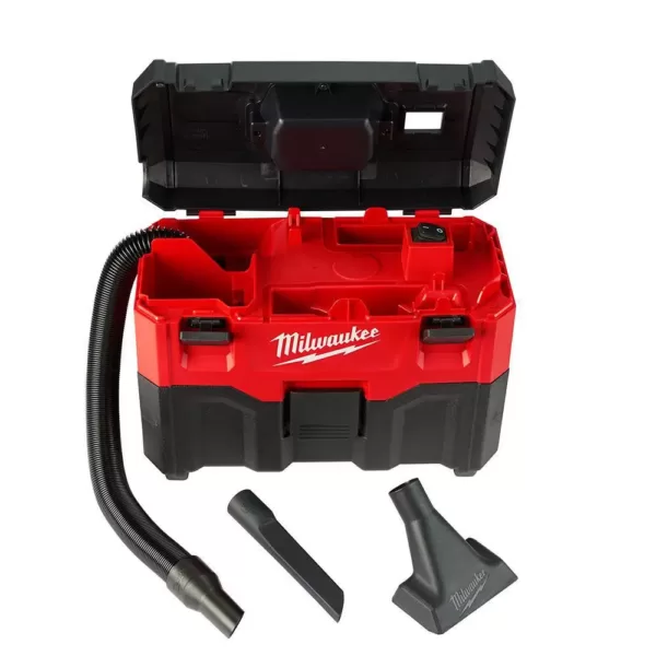 Milwaukee M18 18-Volt Lithium-Ion Cordless Combo Tool Kit (6-Tool) w/ Wet/Dry Vacuum and Additional 5.0Ah Battery