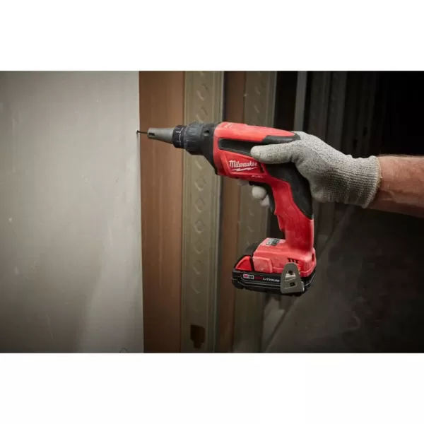 Milwaukee M18 FUEL 18-Volt Lithium-Ion Brushless Cordless Drywall Screw Gun Compact Kit with M18 Cut Out Tool