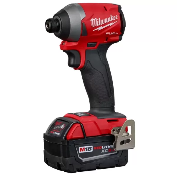 Milwaukee M18 FUEL 18-Volt Lithium-Ion Brushless Cordless Hammer Drill and Impact Driver Combo Kit (2-Tool) with FUEL Blower