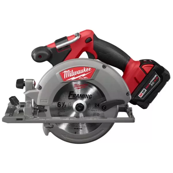 Milwaukee M18 FUEL 18-Volt Lithium-Ion Brushless Cordless Combo Kit (5-Tool) with  M18 FUEL Compact Bandsaw