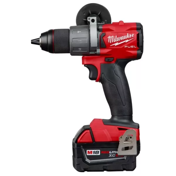 Milwaukee M18 FUEL 18-Volt Lithium-Ion Brushless Cordless Surge Impact/Hammer Drill Combo Kit with M18 FUEL Handheld Blower