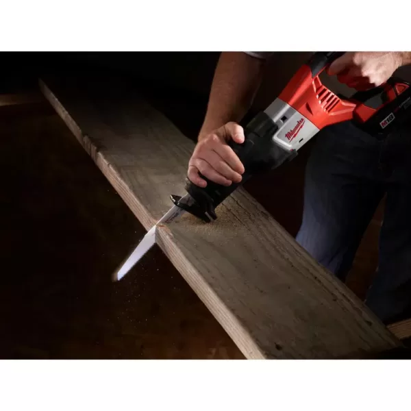 Milwaukee 12 in. 5 TPI AX Nail Embedded Wood Cutting SAWZALL Reciprocating Saw Blades (5-Pack)