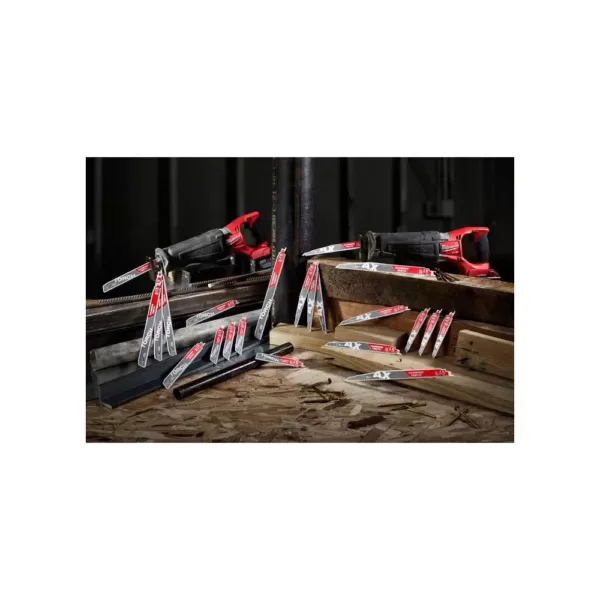 Milwaukee 4 in. 24 Teeth per in. Thin Metal Cutting SAWZALL Reciprocating Saw Blades (50 Pack)