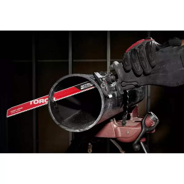 Milwaukee 12 in. 7 TPI TORCH Nitrus Carbide Teeth Metal Cutting SAWZALL Reciprocating Saw Blade