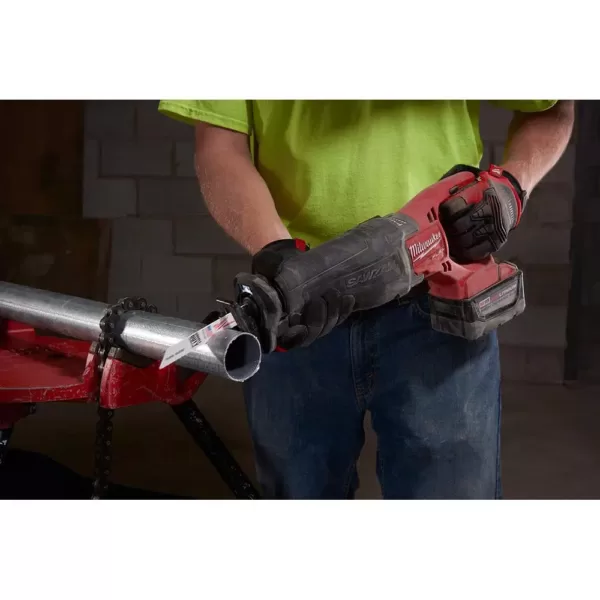 Milwaukee 12 in. 5 Teeth per in. AX Nail Embedded Wood Cutting SAWZALL Reciprocating Saw Blades (6 Pack)