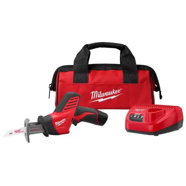 Milwaukee M12 12-Volt Lithium-Ion HACKZALL Cordless Reciprocating Saw Kit with (1) 1.5Ah Batteries, Charger & Tool Bag