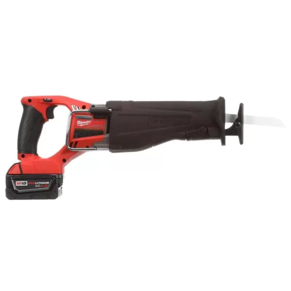 Milwaukee M18 FUEL 18-Volt Lithium-Ion Brushless Cordless SAWZALL Reciprocating Saw Kit with (1) 5.0Ah Batteries, Charger and Case