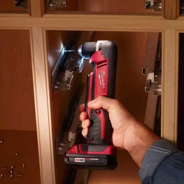 Milwaukee M18 18-Volt Lithium-Ion Cordless 3/8 in. Right-Angle Drill (Tool-Only)