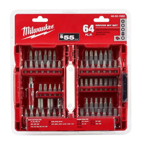 Milwaukee Screwdriving Bit Set (64-Piece)