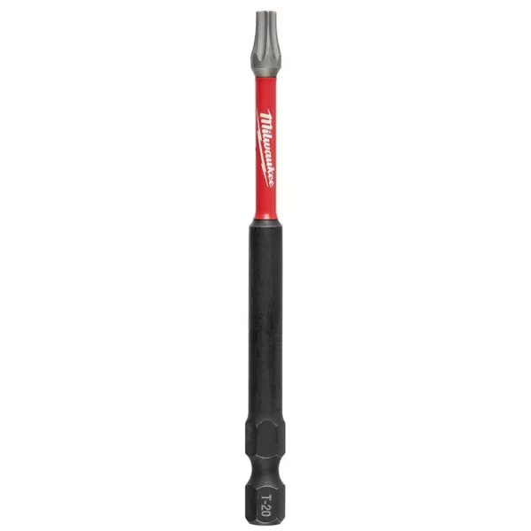 Milwaukee SHOCKWAVE Torx #20 3.5 in. Impact Duty Steel Screwdriver Bit (5-Pack)