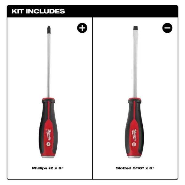 Milwaukee Demo Screwdriver Drivers with Steel Caps (2-Piece)