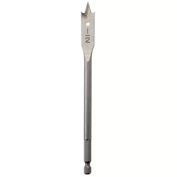 Milwaukee 1/2 in. x 6 in. High Speed Steel Flat Wood Boring Bit