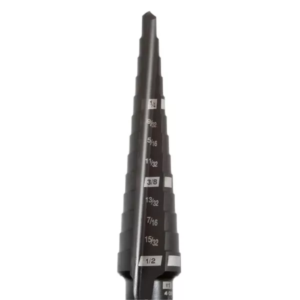 Milwaukee Black Oxide Step Drill Bit Set (10-Piece)