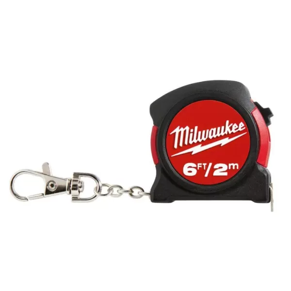 Milwaukee 6 ft. Keychain Tape Measure