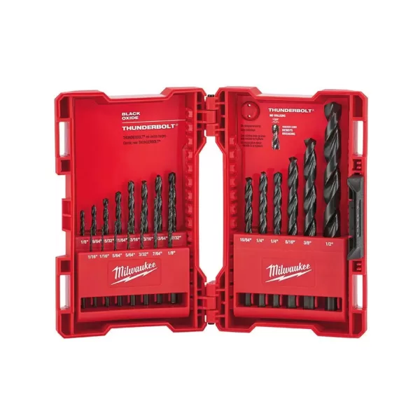 Milwaukee Black Oxide Twist Drill Bit Set (21-Piece)