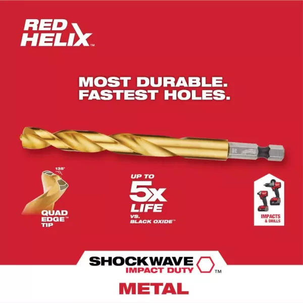 Milwaukee SHOCKWAVE 5/32 in. Titanium Drill Bit