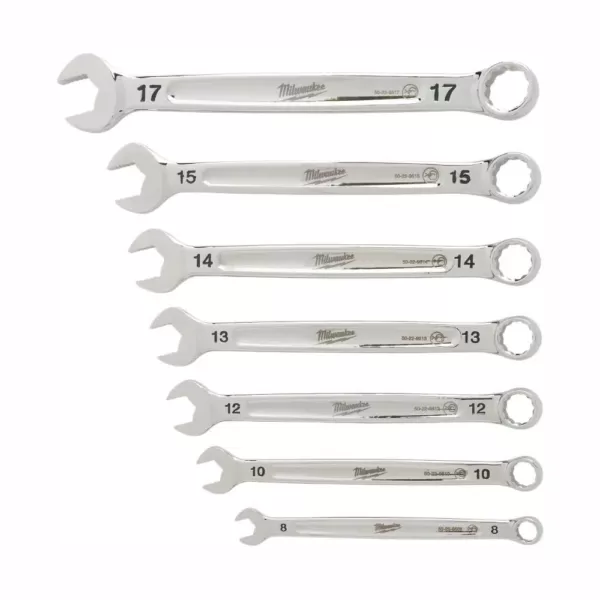 Milwaukee Combination Metric Wrench Mechanics Tool Set (7-Piece)