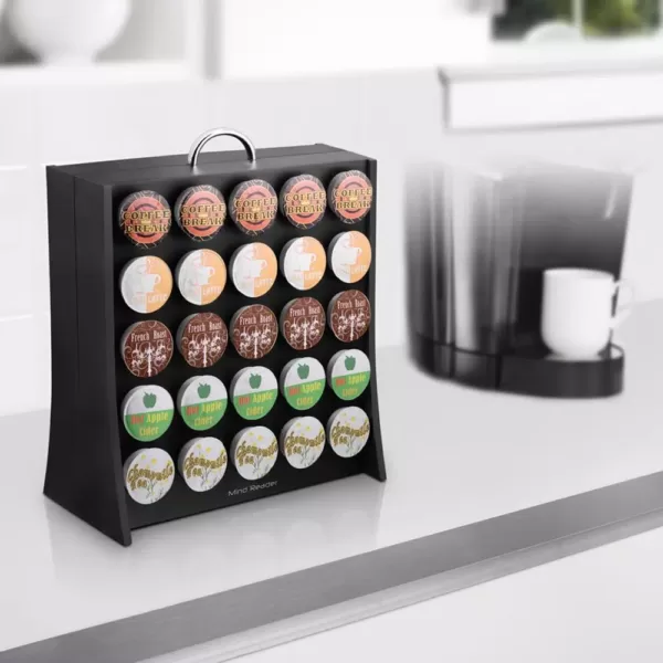 Mind Reader Wall 50-Capacity Black K-Cup Storage Rack