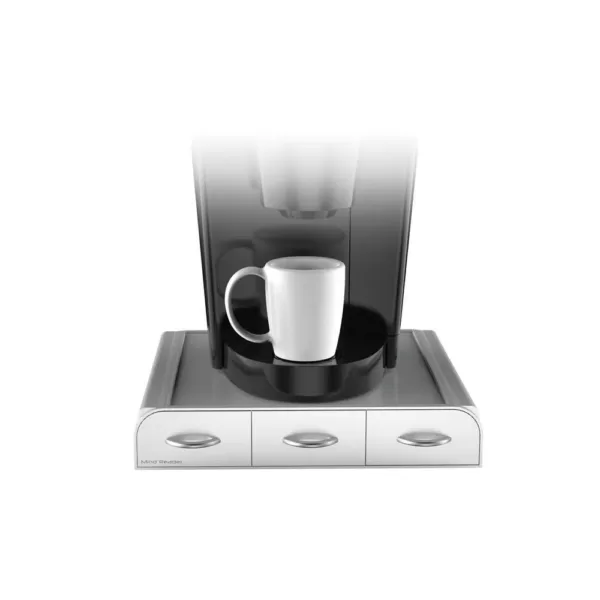 Mind Reader 36 Capacity K-Cup, Dolce Gusto, CBTL, Verismo, Single Serve Coffee Pod Holder Drawer, Silver