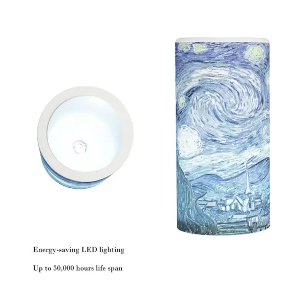 Lavish Home Starry Night LED Flameless Candle with Remote Control