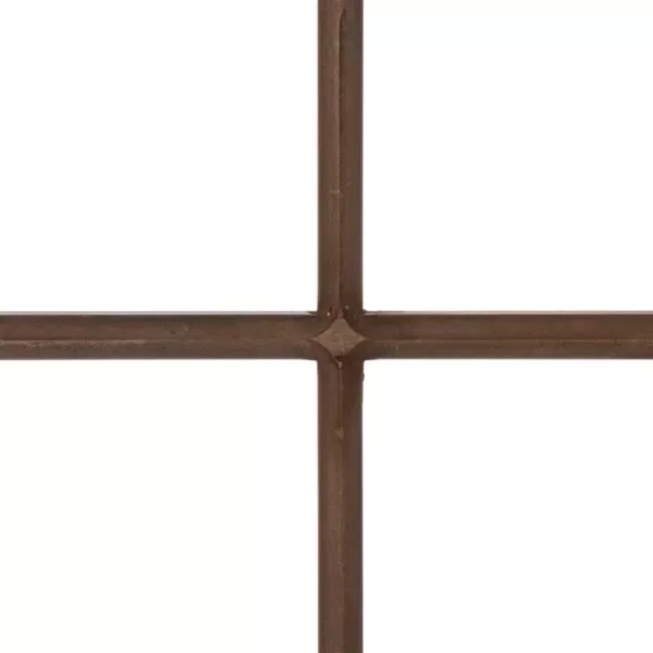 Glitzhome 18 in. Dia Boxwood Wreath with 28 in. H Wooden Window Frame