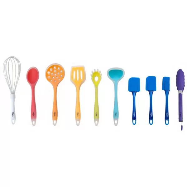 Ozeri 11-Piece All-In-One Silicone Utensil Set in Multicolor