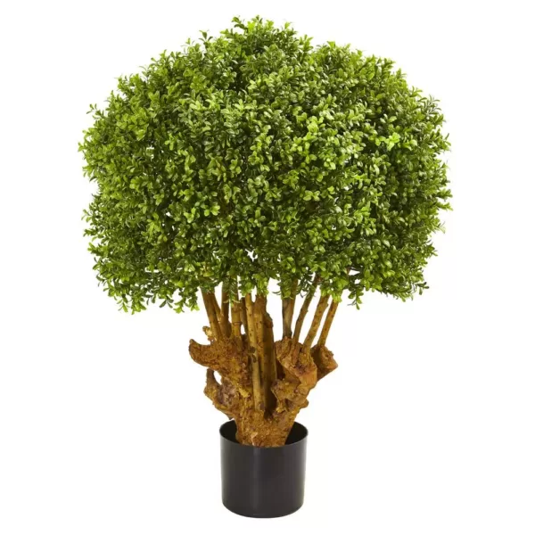 Nearly Natural 3 Ft. Boxwood Artificial Topiary Tree