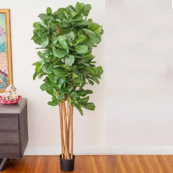 Nearly Natural 7 ft. Fiddle Leaf Fig Artificial Tree