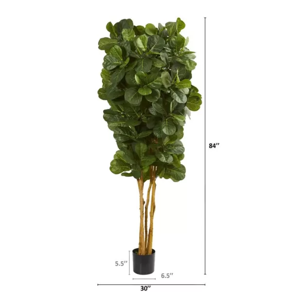 Nearly Natural 7 ft. Fiddle Leaf Fig Artificial Tree