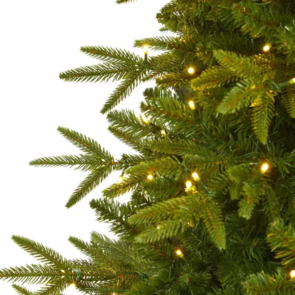 Nearly Natural 6.5 ft. Pre-Lit Colorado Mountain Fir  Natural Look  Artificial Christmas Tree with 400 Clear LED Lights