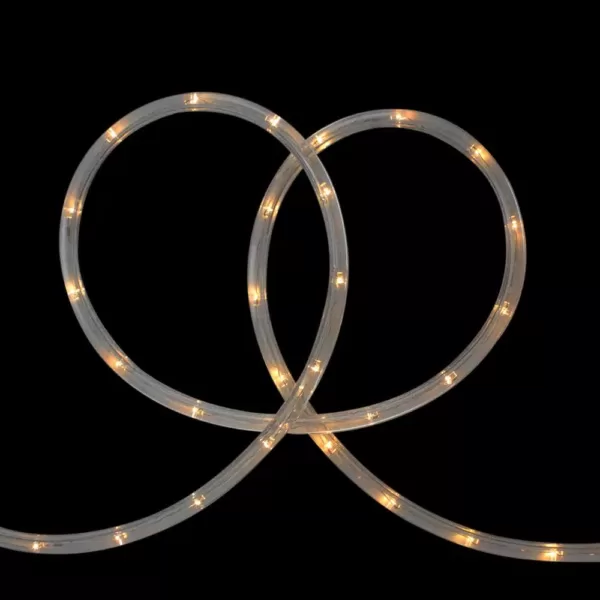 Northlight 18 ft. Warm White LED Indoor/Outdoor Christmas Rope Lights with 2 in. Bulb Spacing