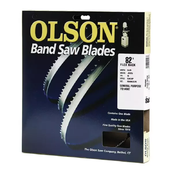 Olson Saw Copy 1 82 in. L x 3/8 in. with 4-TPI High Carbon Steel with Hardened Edges Band Saw Blade