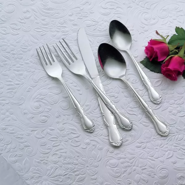 Oneida Melinda III 18/0 Stainless Steel Oval Bowl Soup/Dessert Spoons (Set of 36)