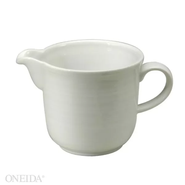 Oneida Sant Andrea 6 oz. Bright White Botticelli Creamer (Set of 36)