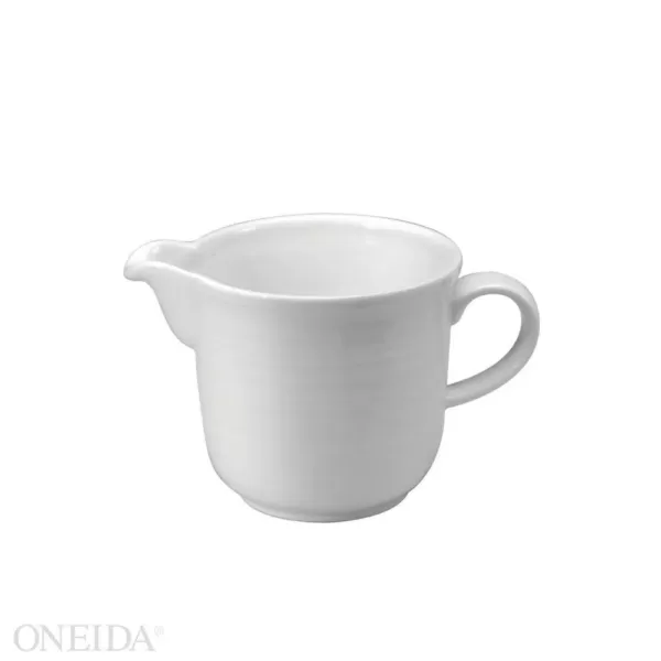 Oneida Botticelli 10 oz. White Porcelain Creamers (Set of 36)