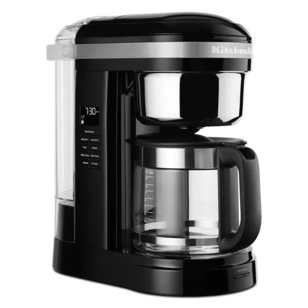 KitchenAid 12-Cup Onyx Black Drip Coffee Maker with Spiral Showerhead