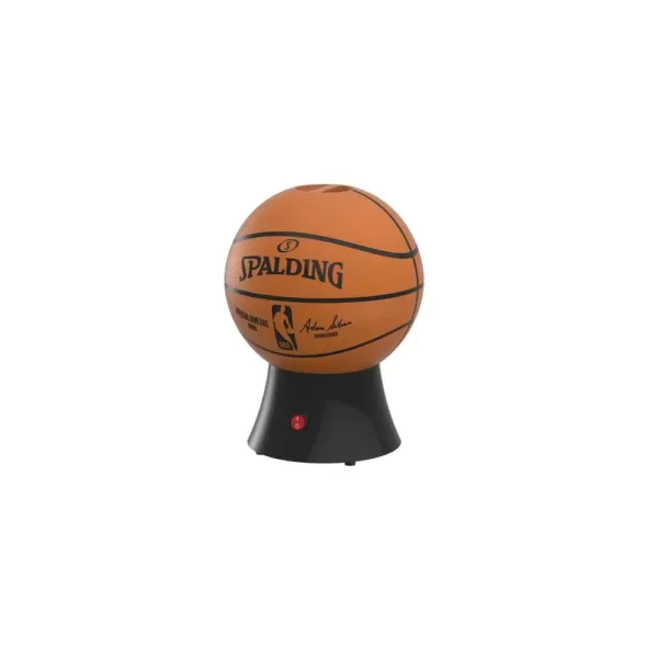 Uncanny Brands Kernel Capacity 3 oz. Orange and Black NBA/Spalding Hot-Air Popcorn Maker