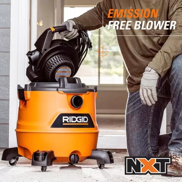 RIDGID 16 Gal. 6.5-Peak HP NXT Wet/Dry Shop Vacuum with Detachable Blower, Filter, Dust Bags, Hose and Accessories