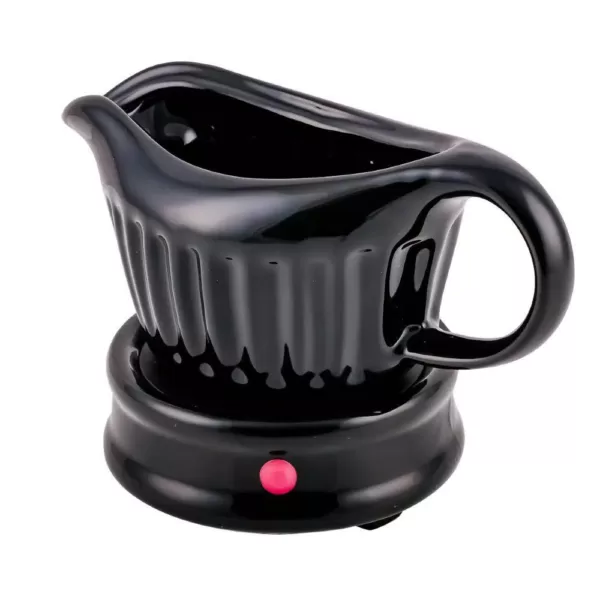 Ovente 13.5 oz. Black Electric Gravy Warmer With Detachable Gravy Boat (FW024589B)