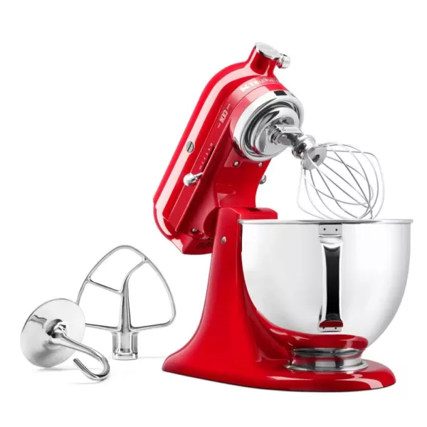 KitchenAid 100-Year Limited Edition Queen of Hearts 5 Qt. 10-Speed Passion Red Stand Mixer