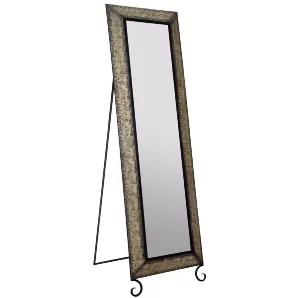 Pinnacle Oversized Antique Bronze Metal Modern Mirror (66.5 in. H X 20.1 in. W)