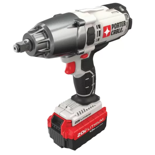 Porter-Cable 20-Volt MAX Lithium-Ion Cordless 1/2 in. Hog Ring Impact Wrench with 4.0 Ah Battery