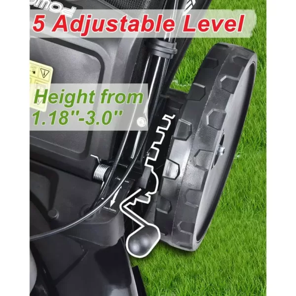 PowerSmart 22 in. 3-in-1 170 cc Gas Self Propelled Walk Behind Lawn Mower